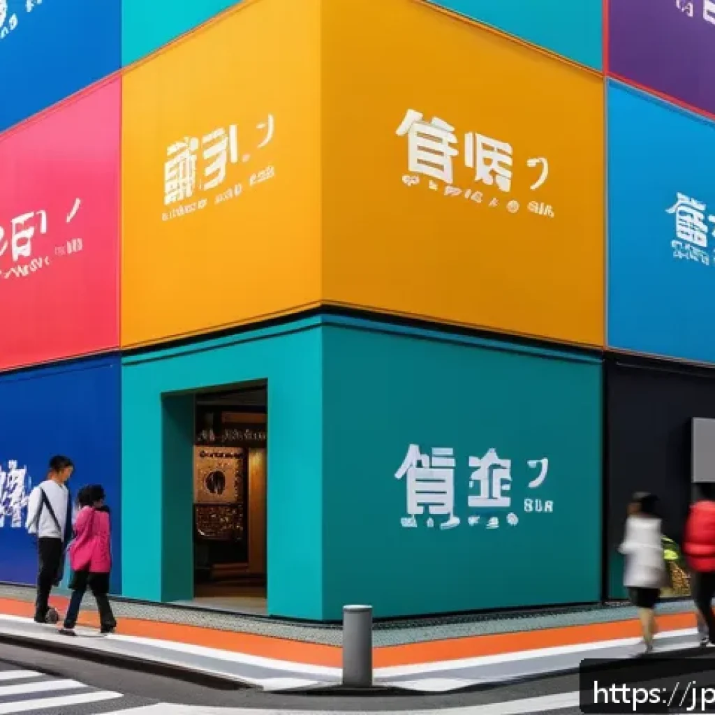 장소 특정적 예술 접근의 실천적 경험 공유 - A vibrant urban street corner in Japan featuring a contemporary art installation blending seamlessly...